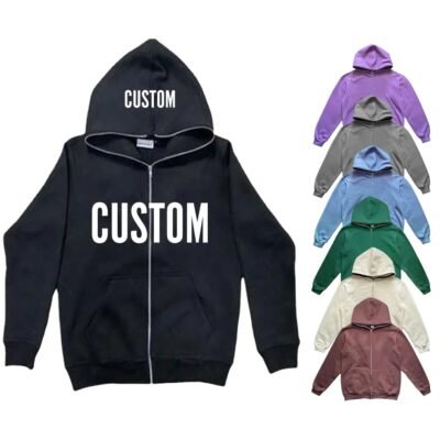 Full Zip Up Sports Hoodies