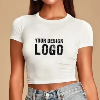 Crop Top Graphic Women T-shirt