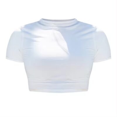 cut crop T-shirt