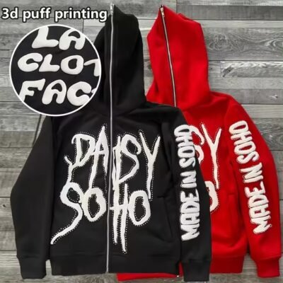 hoodies puff print supplier