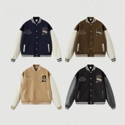 Custom Logo Baseball Jacket-5